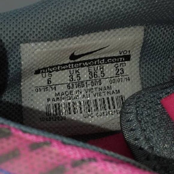 Nike Dual Fusion TR2 Women's Pre-owned Gray/Pink Running Sneakers - sz. 6 - Picture 6 of 6